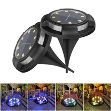 12 LED Solar Underground Light Is Used For Lawn Corridor Step Courtyard Summer House And Garden Swimming Pool Landscape Lighting