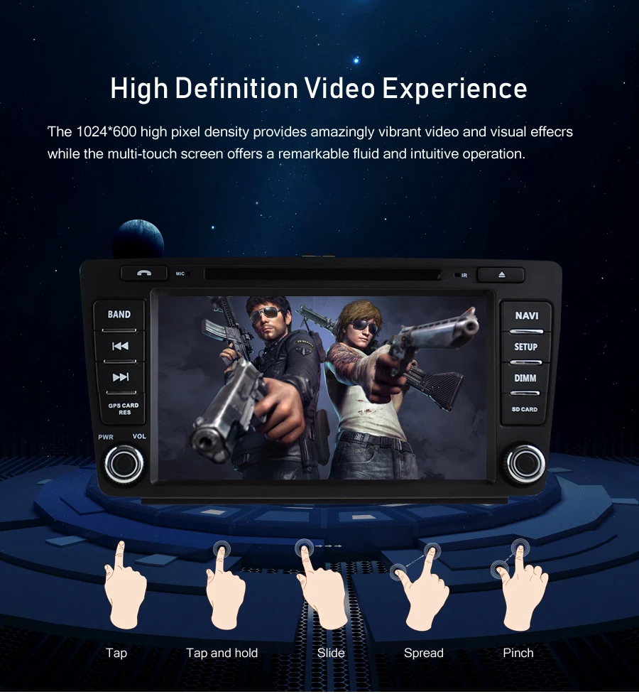 Cheap Android 9.0 car GPS Radio Stereo Player For Skoda Octavia A5/Octavia 2 DVD Navigation WIFI Bluetooth Stereo Video Multimedia 2