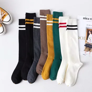 

Newspring and autumn socks children Korean version of Japanese students college style street long tube cotton socks sports style
