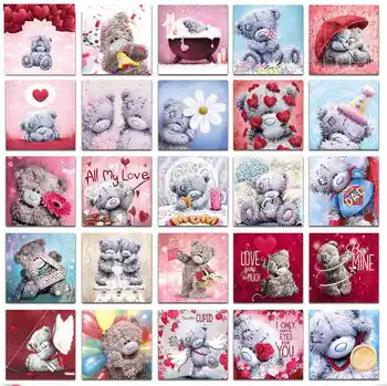 

Top Popular Diy 5D Diamond Embroidery Full Set 5d Diamond Mosaic Cartoon Beer Diamond Painting Animal Daimond-painting Kid Gift