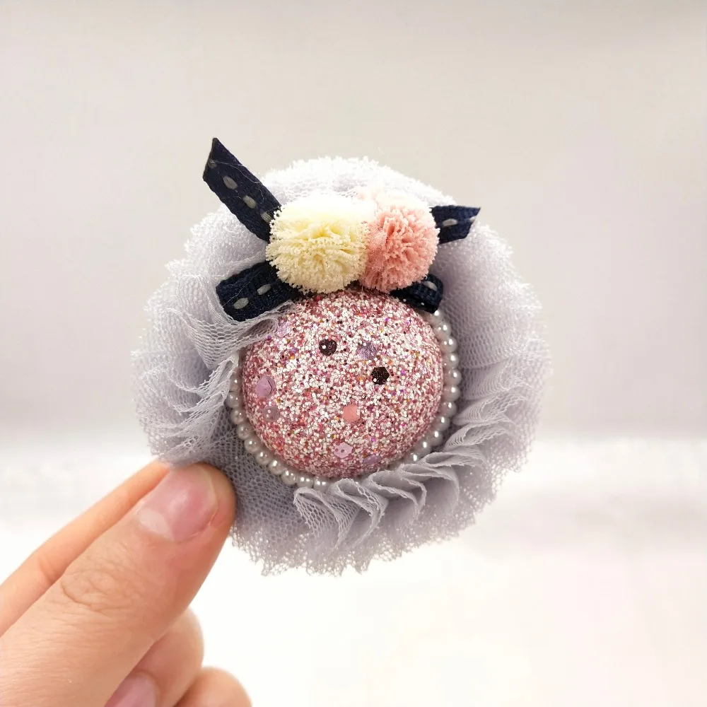 6 шт. кружевной шар кепки наклейка патч DIY швейная одежда головные уборы лента для волос обувь сумка аксессуары материалы для рукоделия