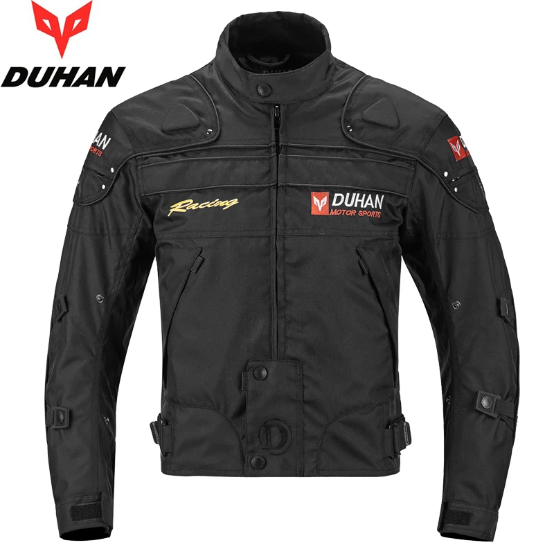 DUHAN Autumn Winter Motorcycle Jacket Windproof Motocross Full Body Protective Gear Moto Clothing Motorbike Riding Jacket
