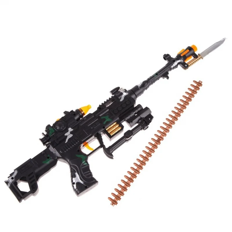 NEW TOY KIDS MILITARY ASSAULT MACHINE GUNS WITH SOUND FLASHING LIGHTS GIFT