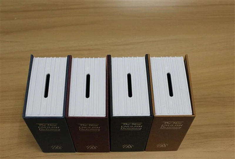 Креативный словарик, книга, копилки, копилка с замком, скрытый, секретный, безопасный замок, наличные, монета, коробка для хранения, депозит