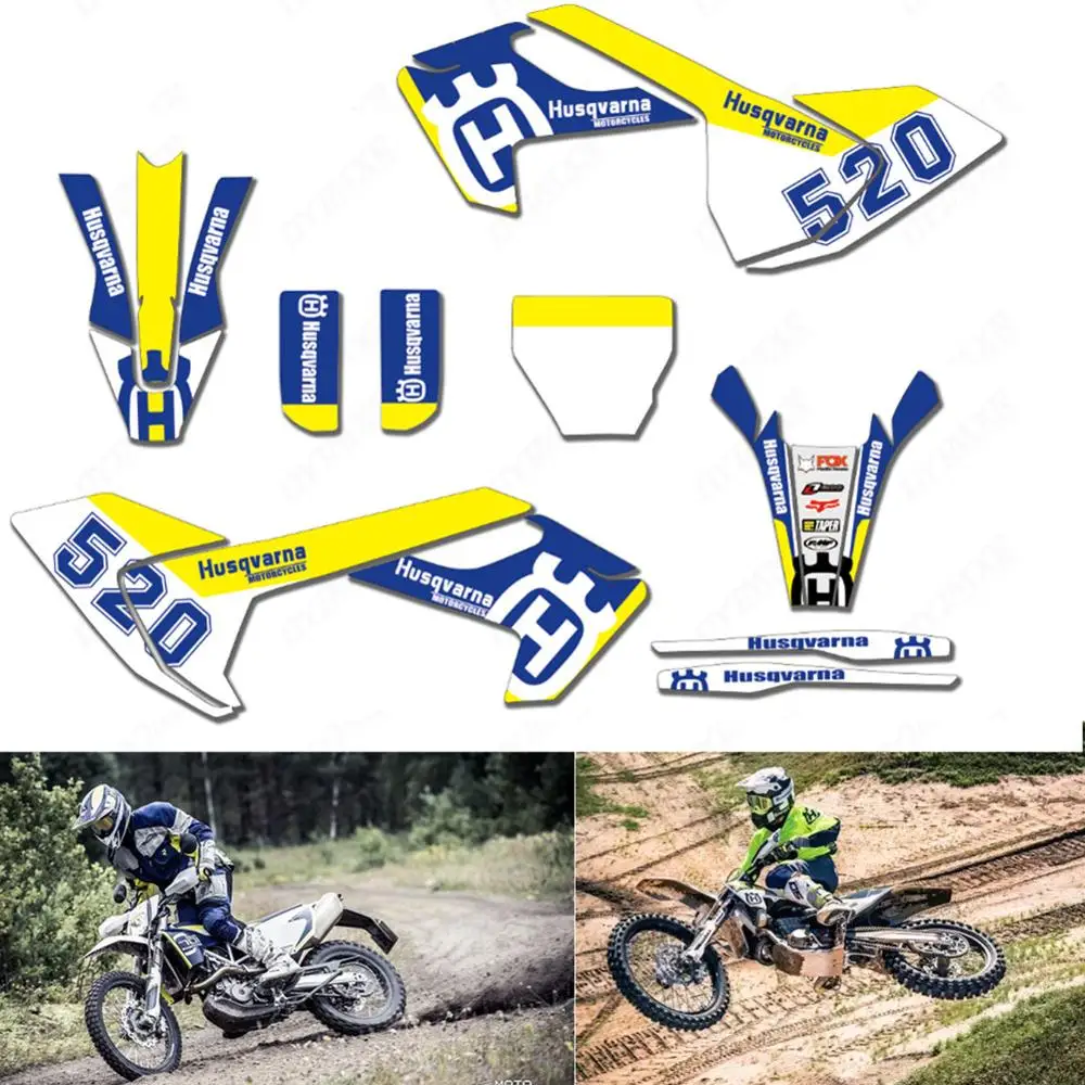 

TC/FC 250 Customized Number Gloss Team GRAPHICS DECAL STICKER for Husqvarna TC250 TC350 TC450 FC250 FC350 FC450 2016 2017 2018