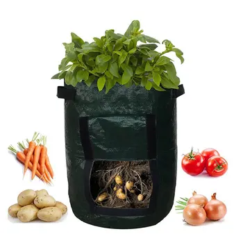 

PE Potato Planting Bag Sweet Potato Growing Pot Tomato Vegetable Plant Pocket Grow Bag Seed Cultivate Handle Bag