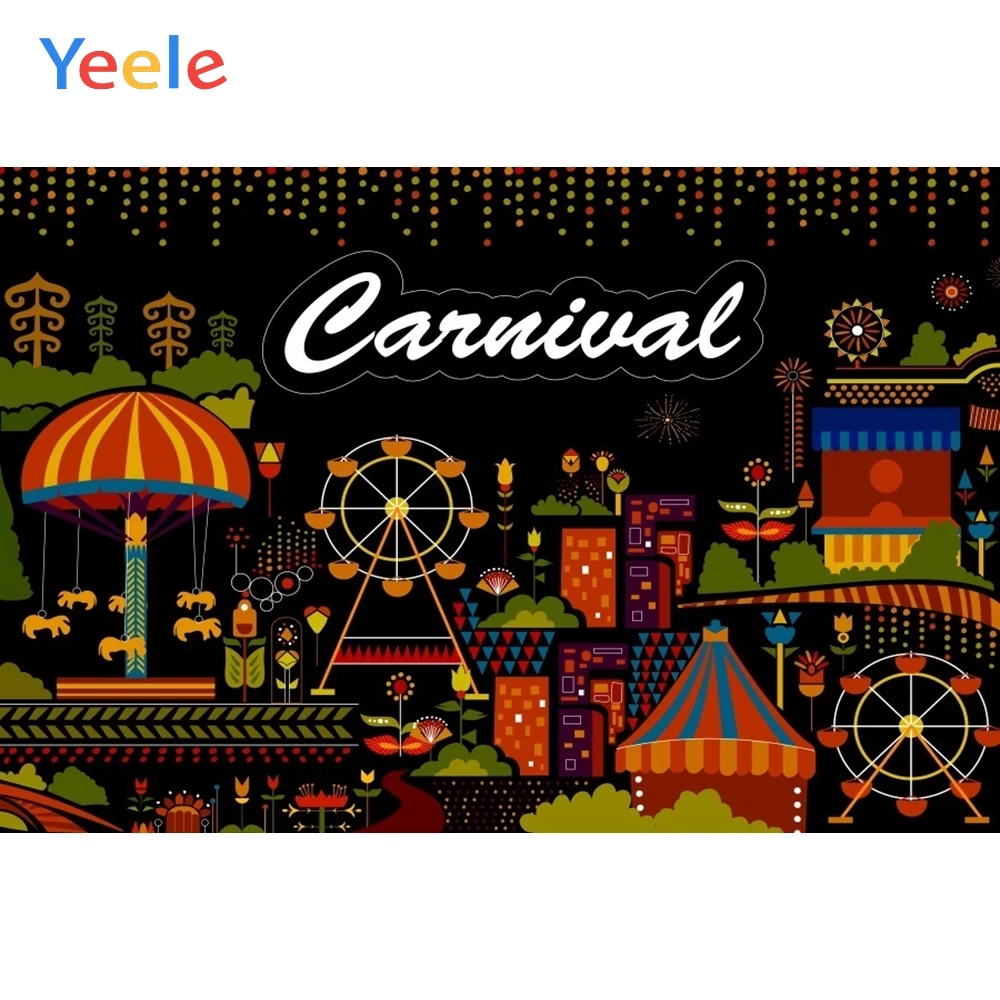 Yeele Carnival Party Photocall Playground Circus Photography Backdrops Personalized Photographic Backgrounds For Photo Studio |