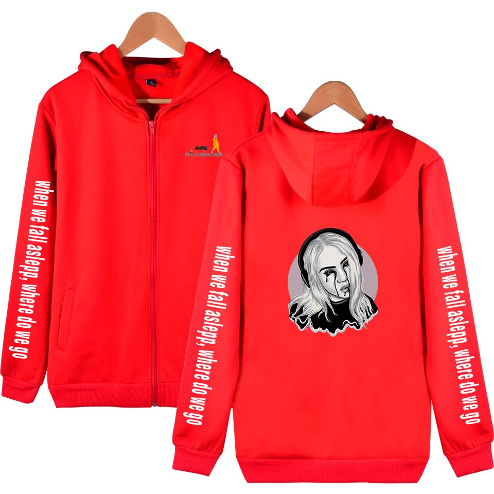 Billie eilish толстовка одежда Elish рубашка женская бини одежда Merch Kpop Bad Guy Топ хип-хоп толстовки на молнии Pollovers