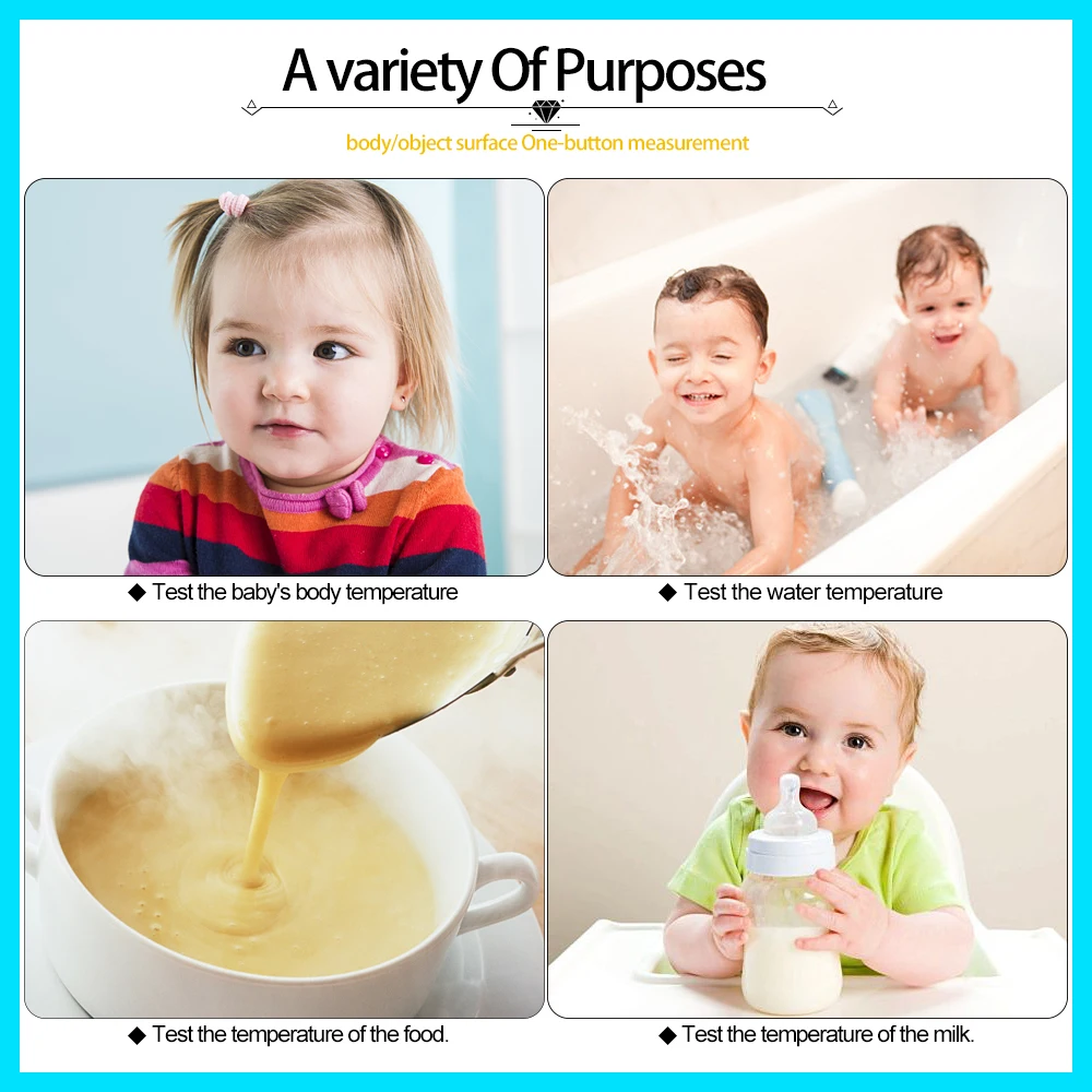 Cheap RZ Infrared Forehead Digital Thermometer Portable Termometro Gun Baby Temperature Measurement Device DT 8809C