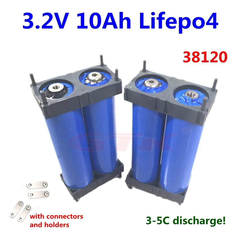GTK 38120 lifepo4 3 2 в 10 Ач Аккумуляторы для хранения энергии 30 А разряд diy 12 В 24 36