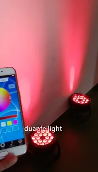 

10pcs high bright high power battery wireless par led rgbwauv wifi led par 18*18w 6in1 ip65 led wash par