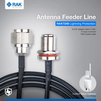 

1.5 meter Antenna Feeder Line. For RAK7249 LoRa gateway outdoor surge protection system