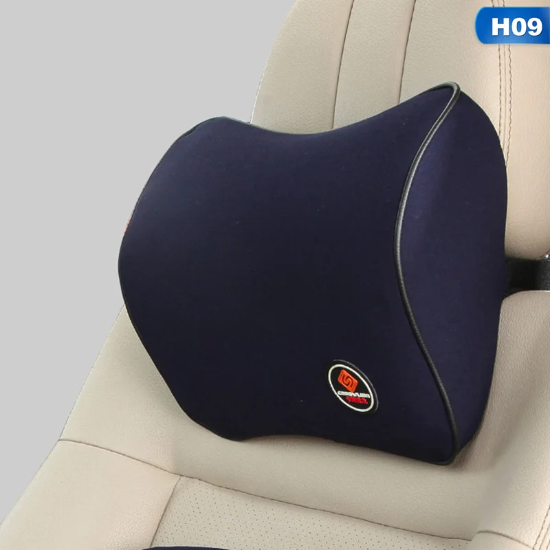 09-neck pillow Автомобильный подголовник, подушка для шеи, подголовник, подушка для водителя, запоминающая память, из натурального волокна, автомобильные подушки, поддержка сиденья - Цвет: 09-neck pillow