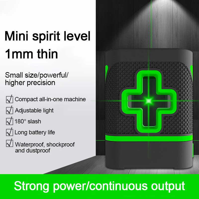

New Portable Green Laser Level Accurate Vertical Horizontal Cross Line Self Leveling Multi Excitation Level Strong Green Light