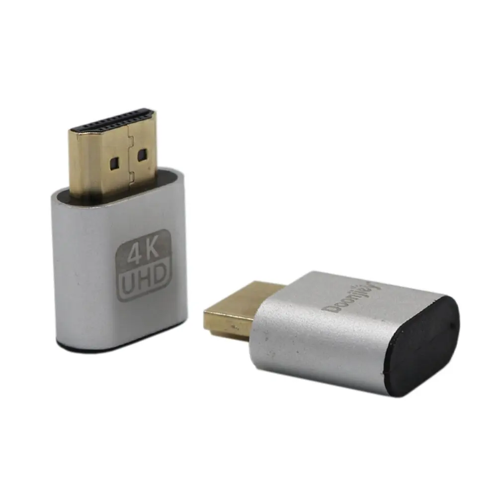 VGA HDMI Dummy Plug Virtual Display Emulator Adapter DDC Edid Support 1920x1080P For Video Card BTC Mining Miner