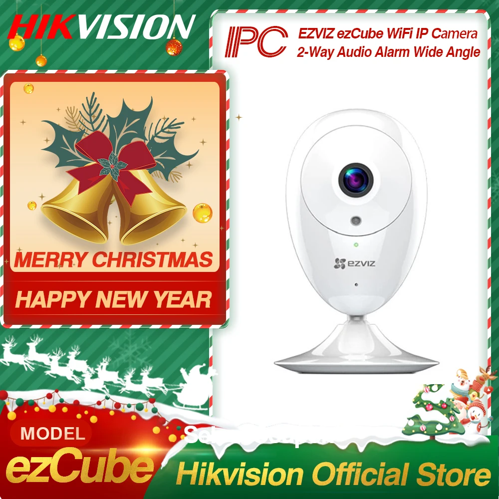 Hikvision EZVIZ ezCube IP камера 720p 1080p Превосходная WiFi ночного видения 2 сторонняя звуковая сигнализация