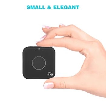 

Bluetooth 4.2 Receiver APTX NFC HIFI 3.5mm AUX Adapter for Car Headphone Speaker Stereo Wireless Audio Receiver With Mic