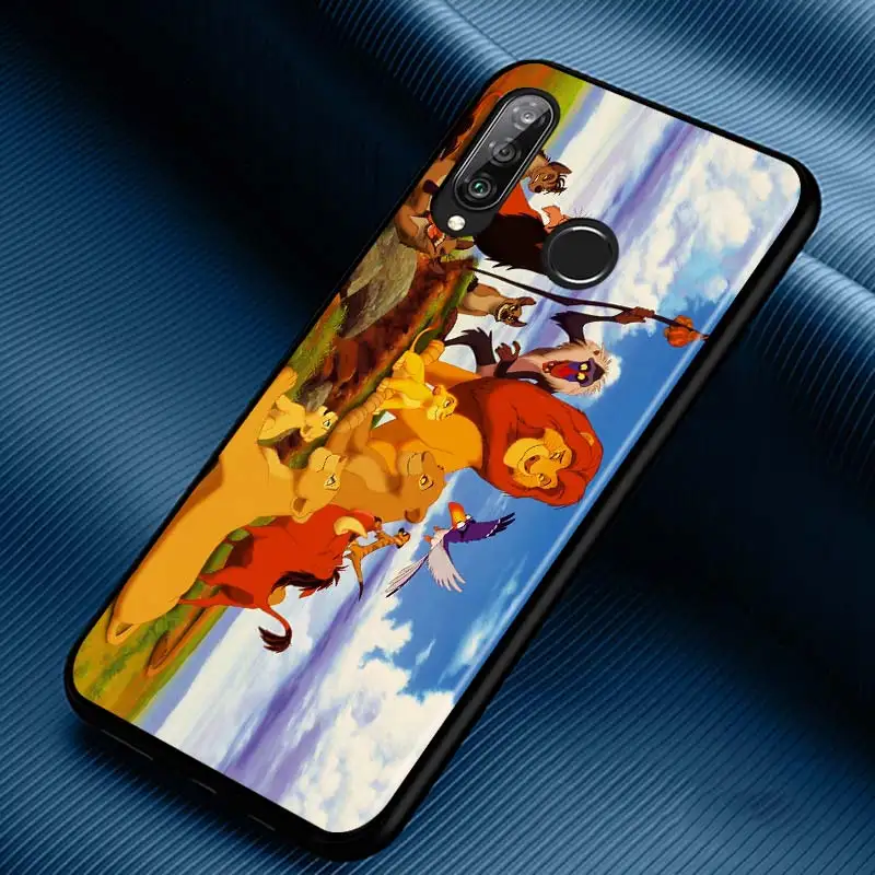 The Lion King Silicone Phone Case for Huawei P30 P20 P40 Lite E Pro P Smart Z Plus 2019 P10 P9 Lite Black Cover
