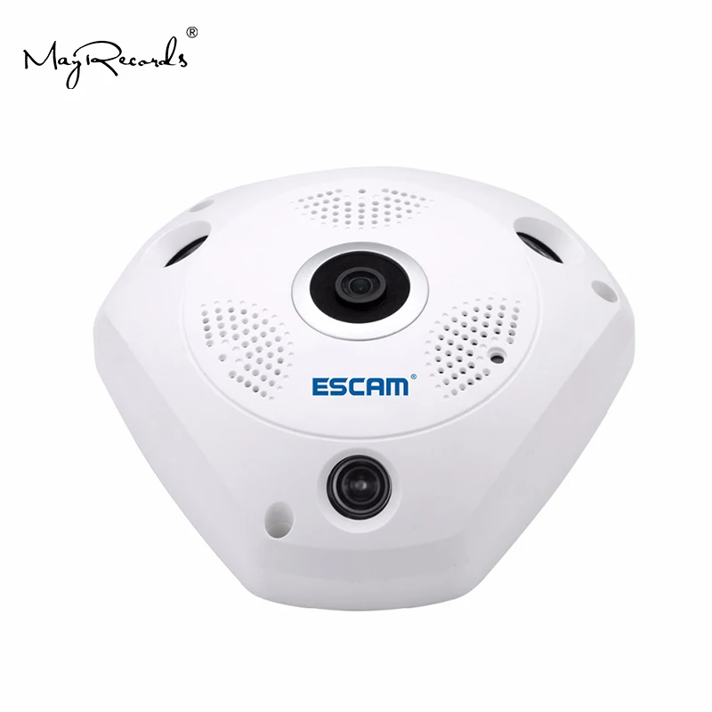 Shark QP180 HD 960P H2.64 1.3MP 360 градусов панорамная инфракрасная камера рыбий глаз VR