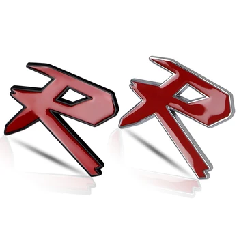 

3D Metal TYPE R Car Emblem Chrome R Logo Rear Badge Sticker For Honda Accord Civic CRV Fit Insight Elysion Spirior Accessories