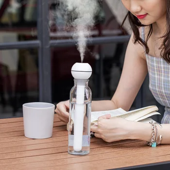

Make air humidifier with 500 mah battery portable rechargeable USB ultrasonic aroma diffuser Humdifier family car