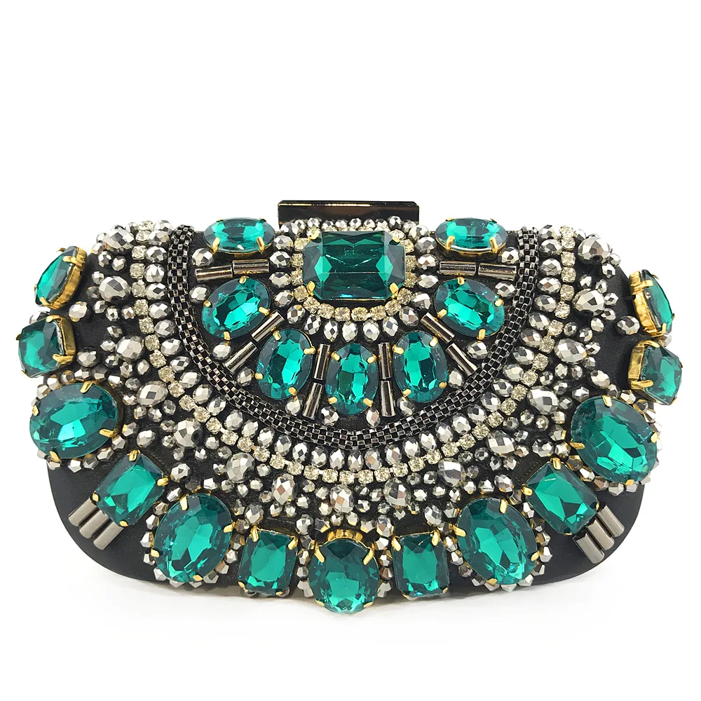 Красный клатч, сумочки, Кристальный вечерний клатч, женские сумки для женщин, стразы, расшитые бисером, сумочка невесты, сумочки - Цвет: As picture