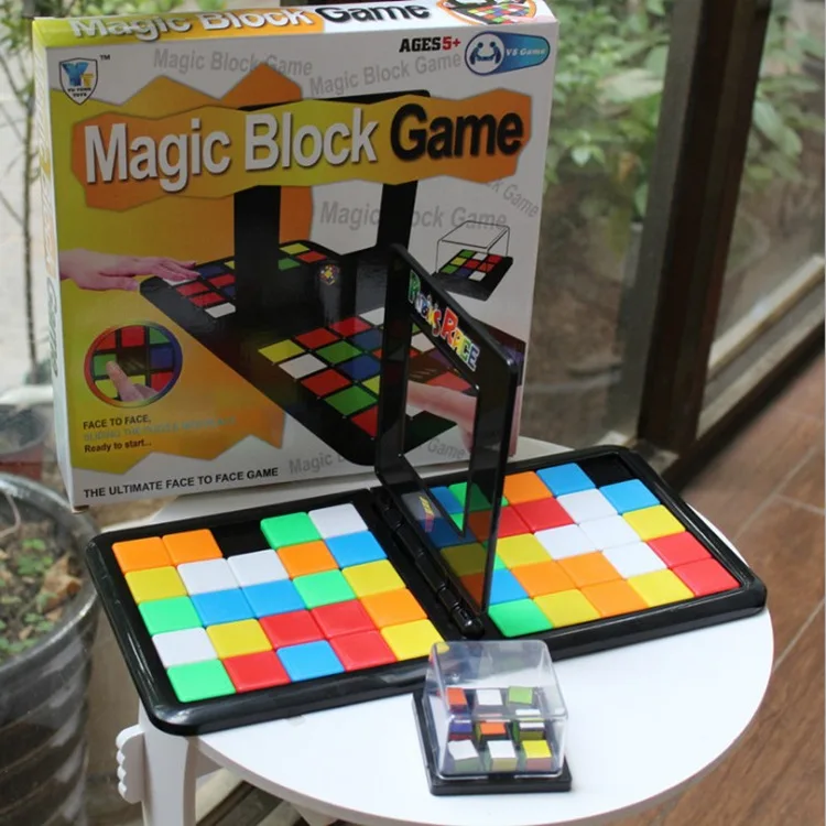 

Children'S Educational Double Battle Rubik's Cube Interactive Athletic Color Rubik's Cube Huarong Fun Jigsaw Puzzle