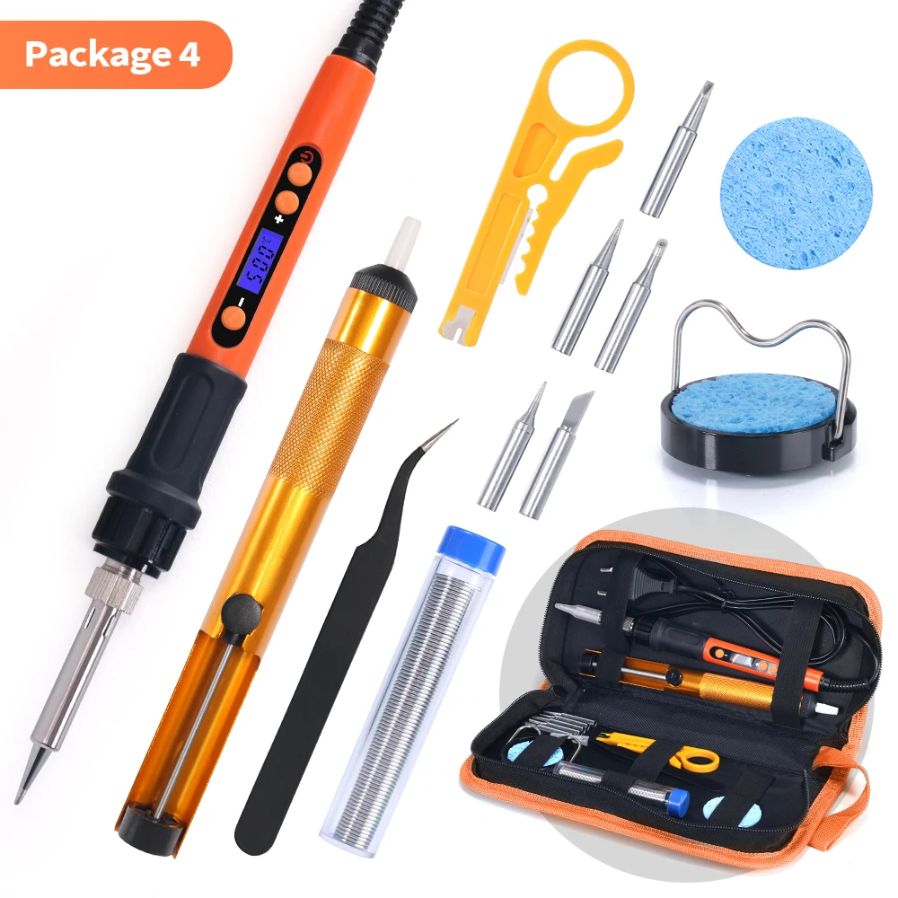 best soldering iron 928D 100W Soldering Iron Kit with Slot Heating Element 500 Celsius Digital Temperature Adjustable Soldering Iron Station soldering irons & stations Welding Equipment