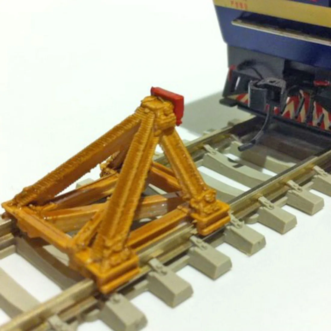  1:87 Track Scene Decoration Buffer Barricade Model for Sand Table HO Scale Train Model