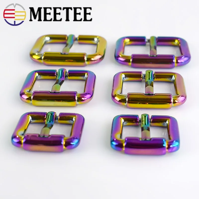 Meetee 4 шт. 20/25/32 мм Аппаратные средства Декор металлические пряжки ремня сумка контактный пряжки DIY пальто одежды обувь регулировки сумки аксессуары «сделай сам»