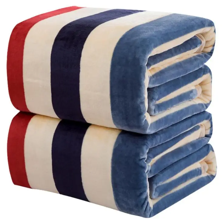 

New Flannel Coral Fleece Blanket Super Soft Plaid Coverlet Sofa Cover Winter Warm Sheets Easy Wash Faux Fur Blankets