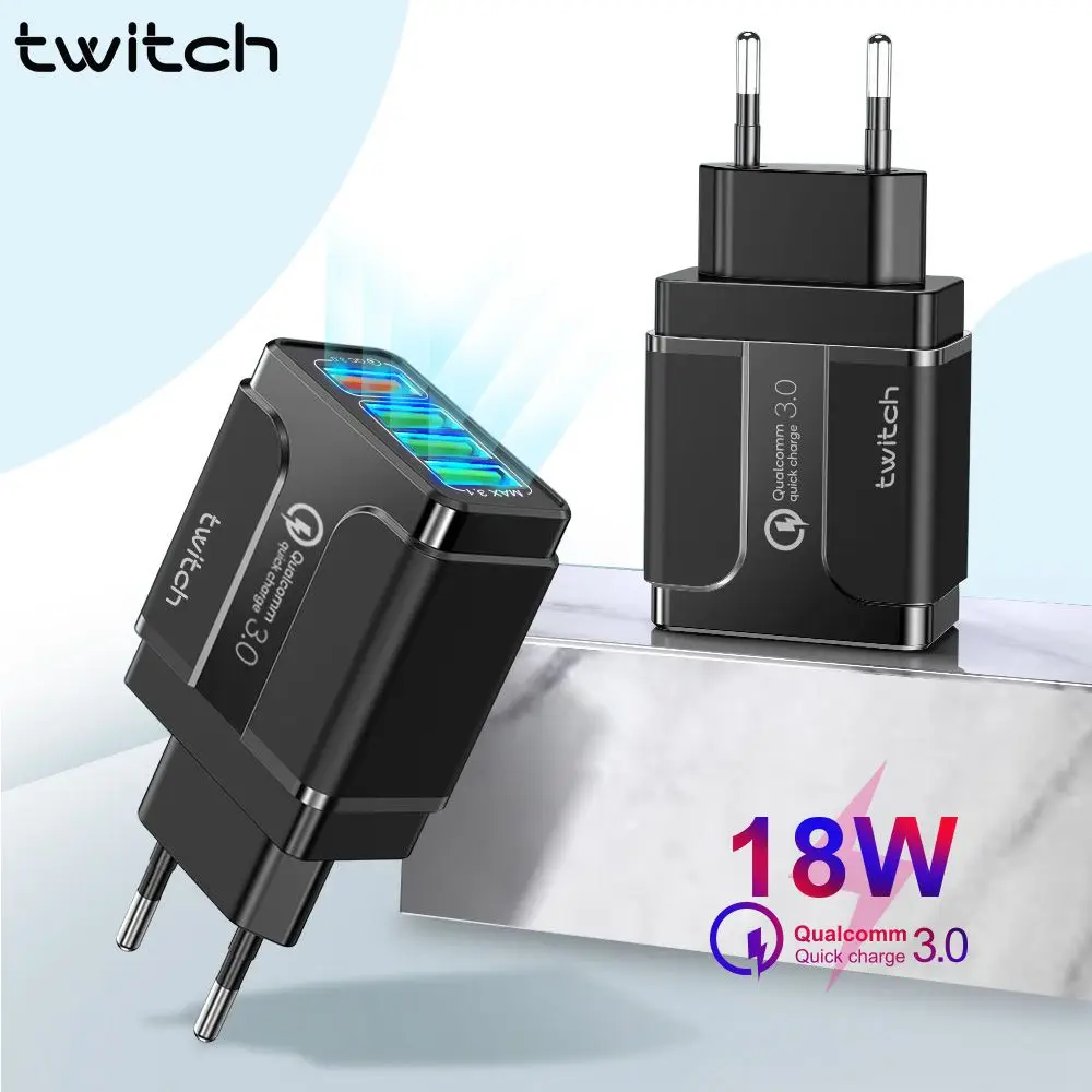 USB устройство для быстрой зарядки Twitch QC3.0 18 Вт|Зарядные устройства| |