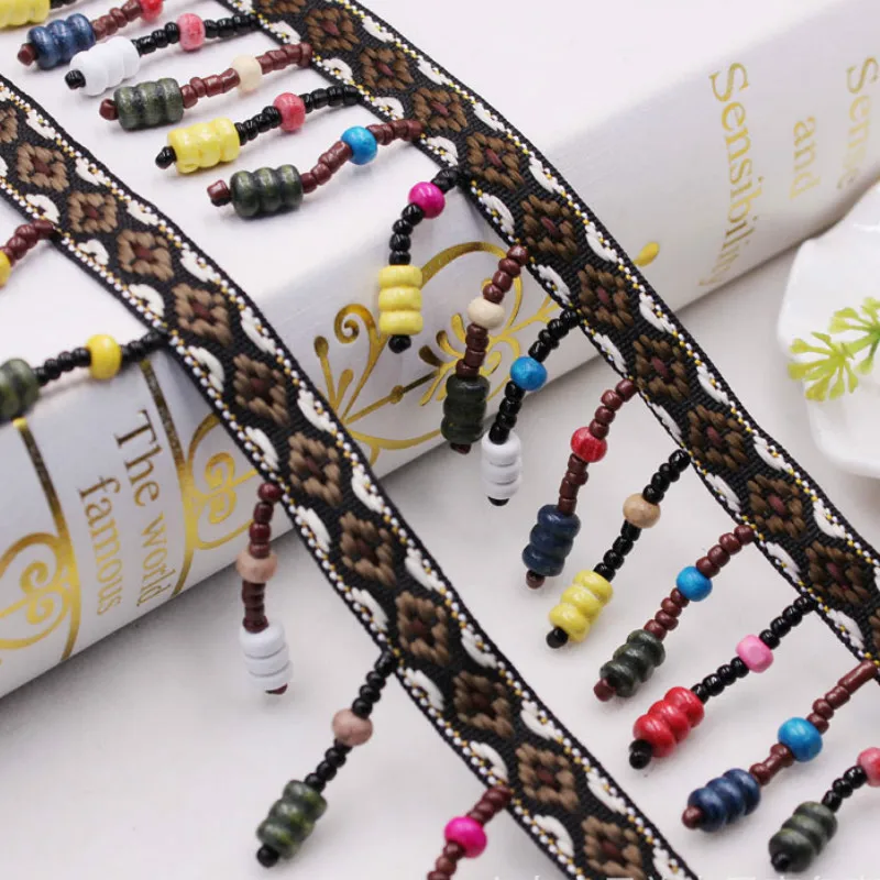 9 ярдов горячая Распродажа винтажные Деревянные Подвески из бисера ручная работа