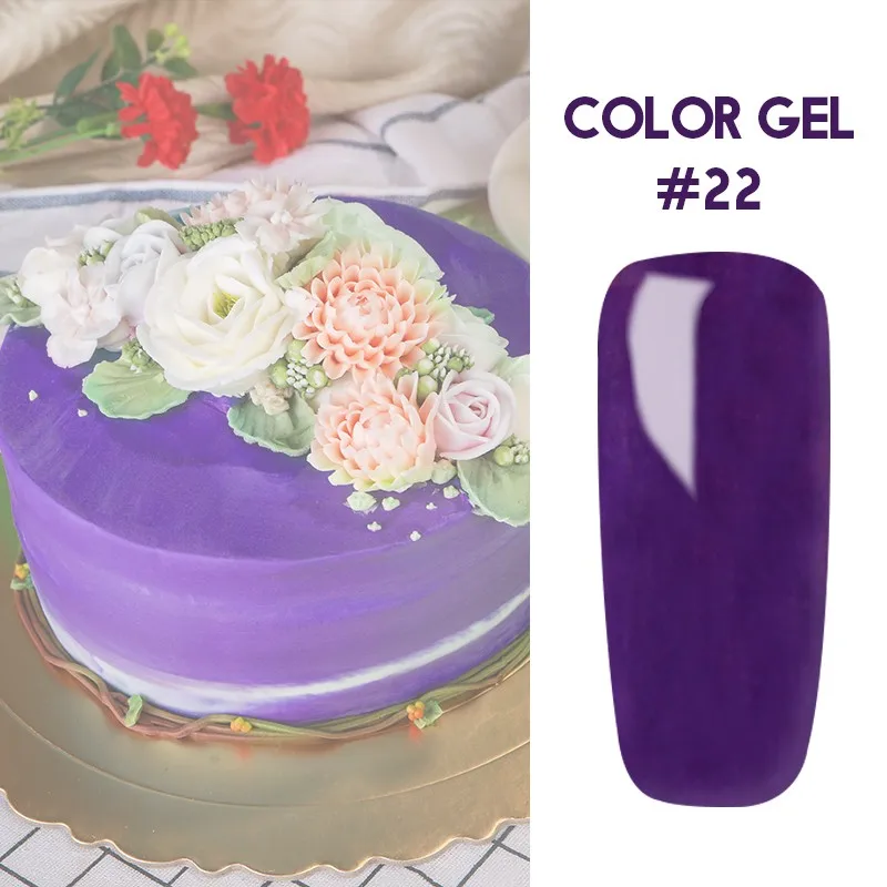 5 мл Чистый Цвет Гель-лак набор УФ-лак для ногтей Полупостоянный праймер верхнее покрытие телесный Гель-лак для ногтей - Цвет: 22