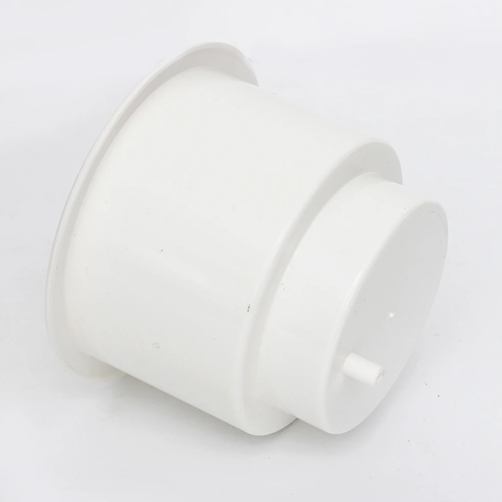 White Side Hole Recessed Cup Drink Holder, For Marine Boat Car Rv