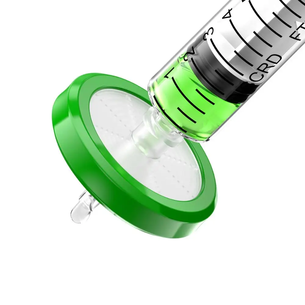 Ks-Tek 개별 포장 멸균 주사기 필터, PES막, 0.22μm 구멍 크기, 33mm 직경, 10 개