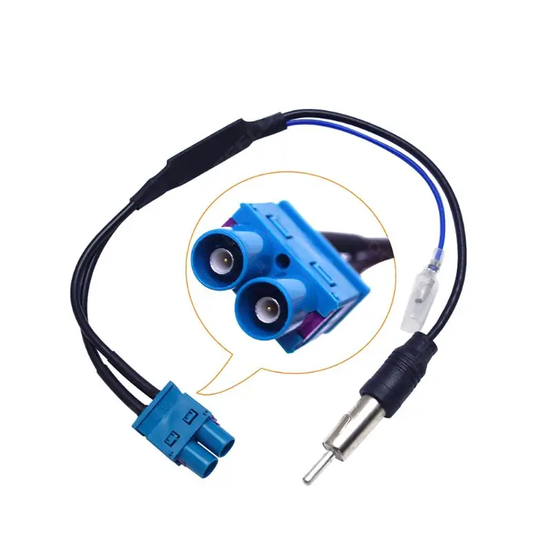 

Dual FAKRA RF Radio Antenna Adapter Cable with Amplifier for RNS510/RCD510/310/Golf/MK5/MK6/Passat B6/B7/Tiguan