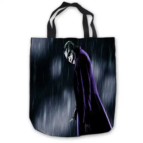

Custom Canvas The-Joker-Batman-Suicide- Tote Hand Bags Shopping Bag Casual Beach HandBags Foldable 180911-01-23