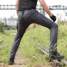 Мужские брюки-карго, военные тактические брюки SWAT Combat Army, мужские повседневные эластичные брюки с множеством карманов для работы