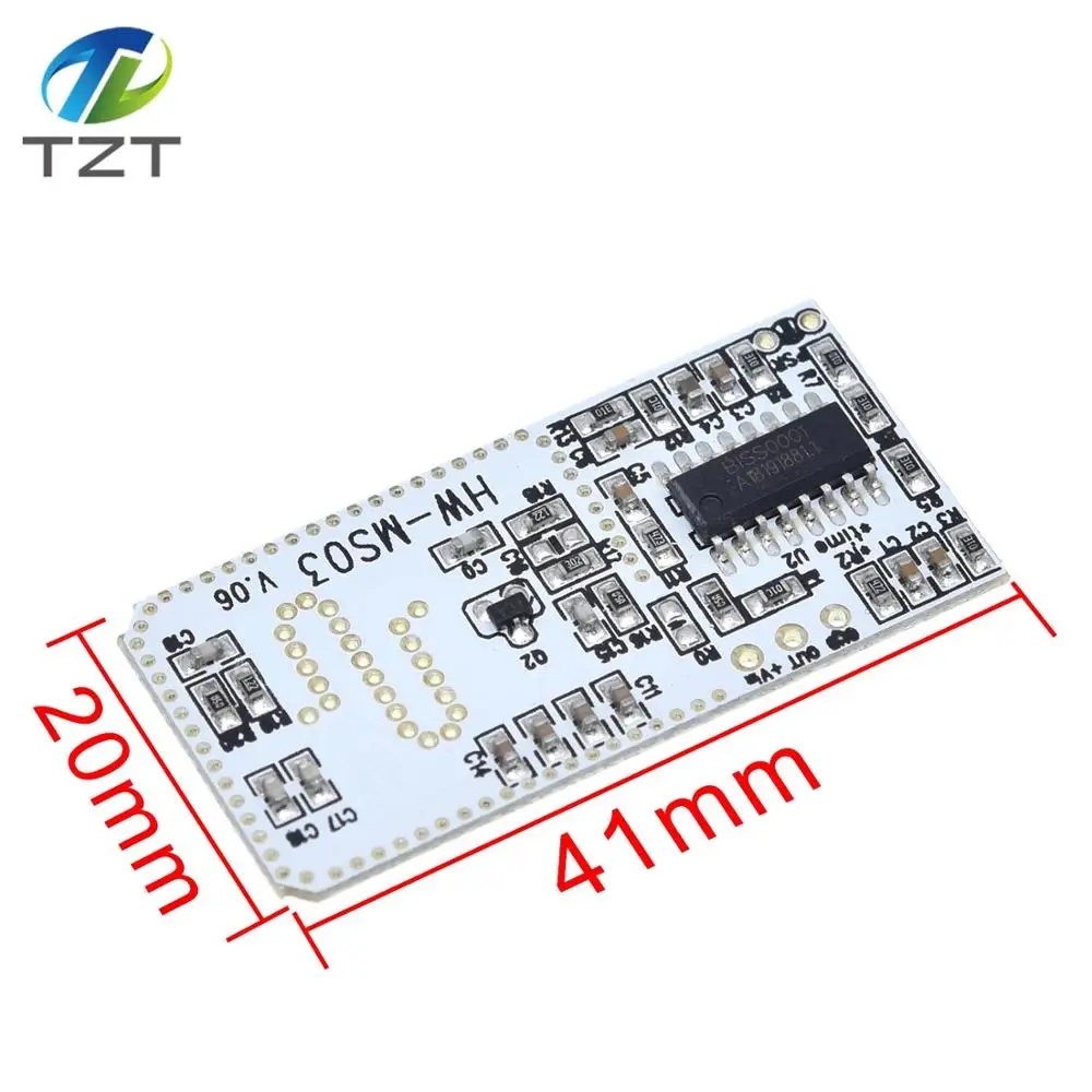 High Performance Motion Sensor Module Radar Motion Sensor HW-MS03 2.4GHz to 5.8GHz Microwave Radar Sensor Module for Arduino