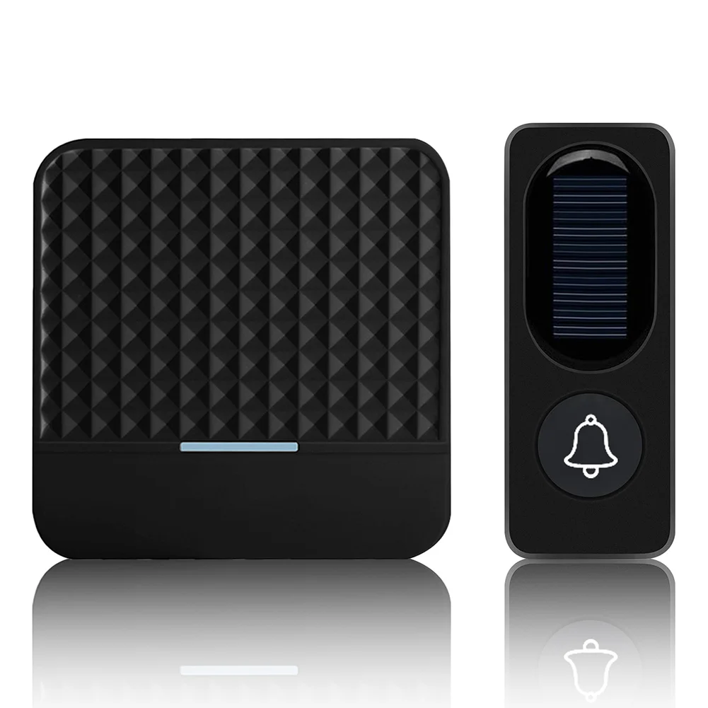 

Waterproof Wireless Doorbell 52 Ringtones LED Light Solar Powered Hotel Durable Smart Energy Saving Adjustable Volume Portable