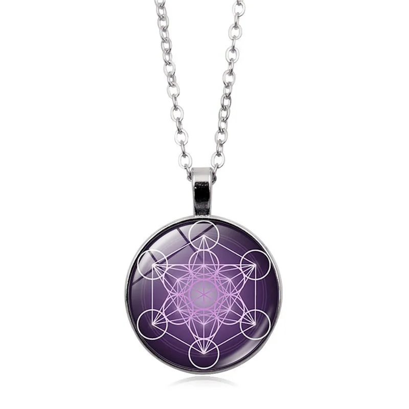 Metatron ожерельлье куб Священная геометрия цветок жизни Ювелирные изделия чакра