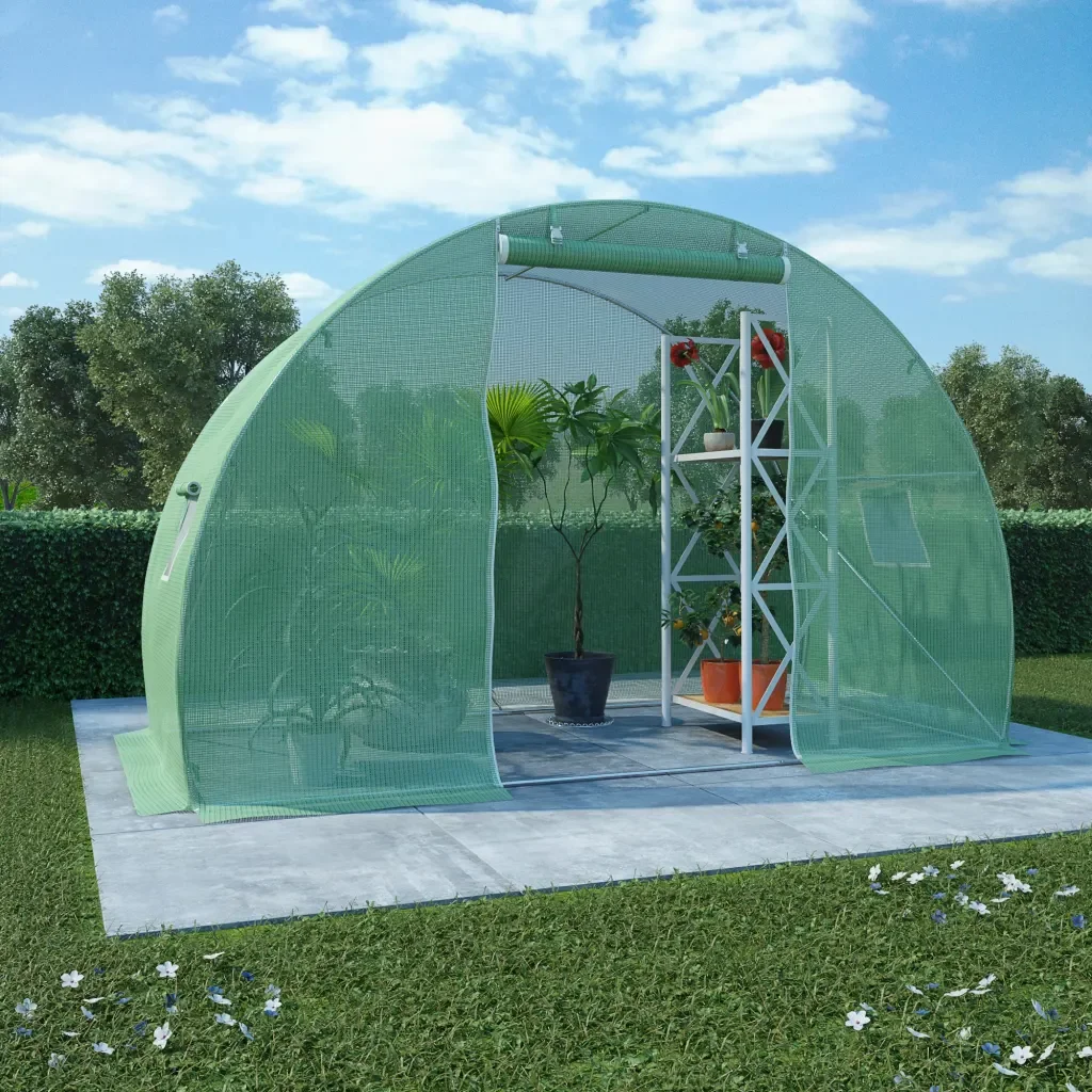 

2019New Arrival Walk-in Greenhouse with Strong Steel Foundation Garden Cover Plants Flower House Anti-freeze Rain-proof 4 Sizes
