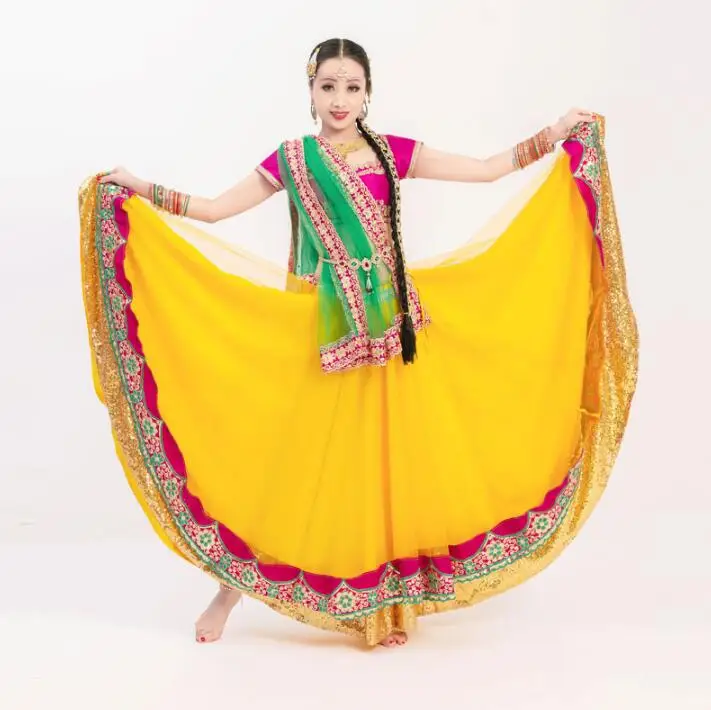 

New India Sarees For Woman India Dancing Performance Lehenga Choli Costume Woman Beautiful Shoot Sets