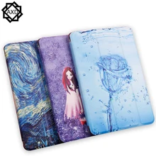 Case For Apple iPad 9.7 A1822 A1823 A1893 A1954 9.7 inch Cover Flip Tablet Case Painted cartoon magnetic support Shell
