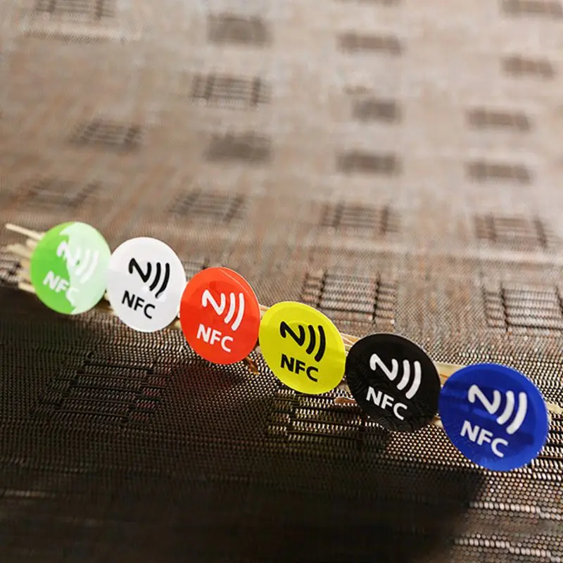 Стикеры NFC 57EC 6 шт. наклейки s антиметаллическая клейкая этикетка Ntag213