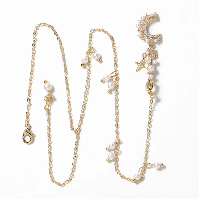 1 Pieces 3D Metal Zircon Nail Art Jewelry Japanese Pearl Pendant Decorations Top Quality Crystal Manicure Diamond Charms 3