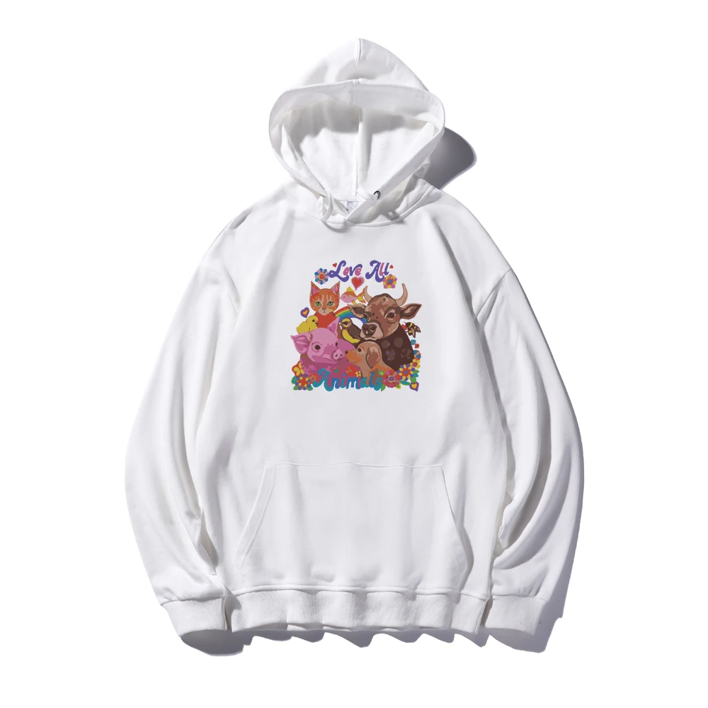

Graphics Print Cotton Hoodies Women Men Hooded Oversize Pullovers Harajuku Thin Kawaii Female Loose Streetwear Sweatshirts