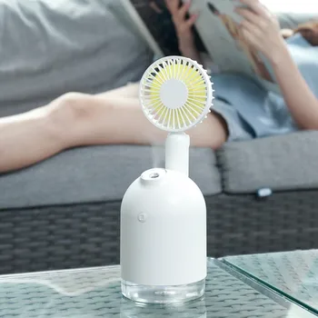 

Portable USB Fan USB Cooling Mist Fan Humidifier Flexible With Air Diffuser Adjustable Cooler Mini Fan Handy Desk Desktop