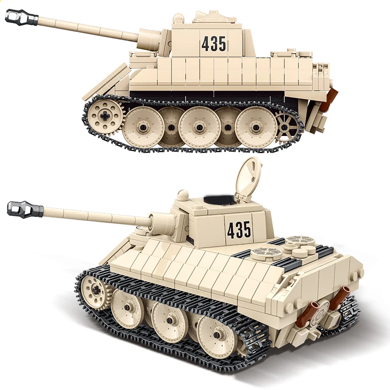 446 шт. WW2 военный немецкий танк VK1602 строительные блоки леопардовые легкие танки